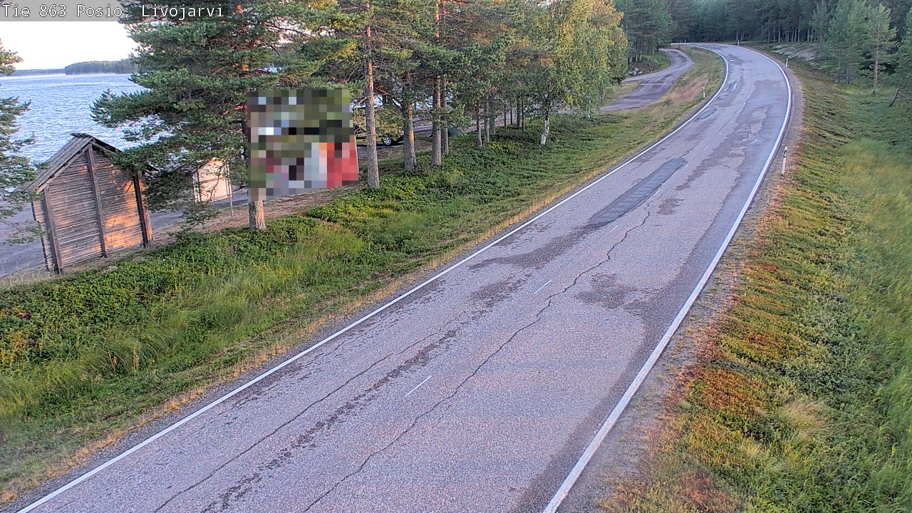 Kelikamerat Kuva Tie 863 Livojärvi, Posio, Lappi