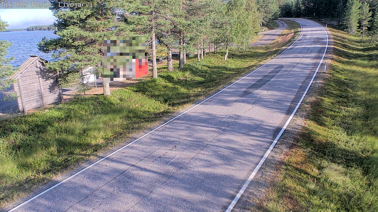 Weather Camera Image Road 863 Livojärvi, Posio, Lappi