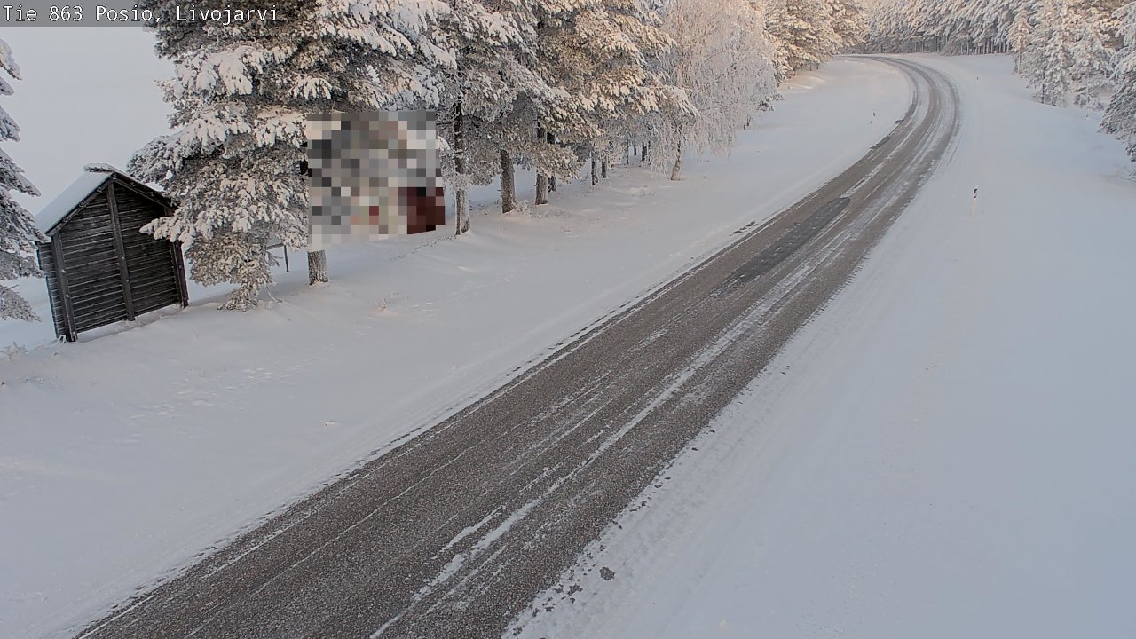 Weather Camera Image Road 863 Livojärvi, Posio, Lappi