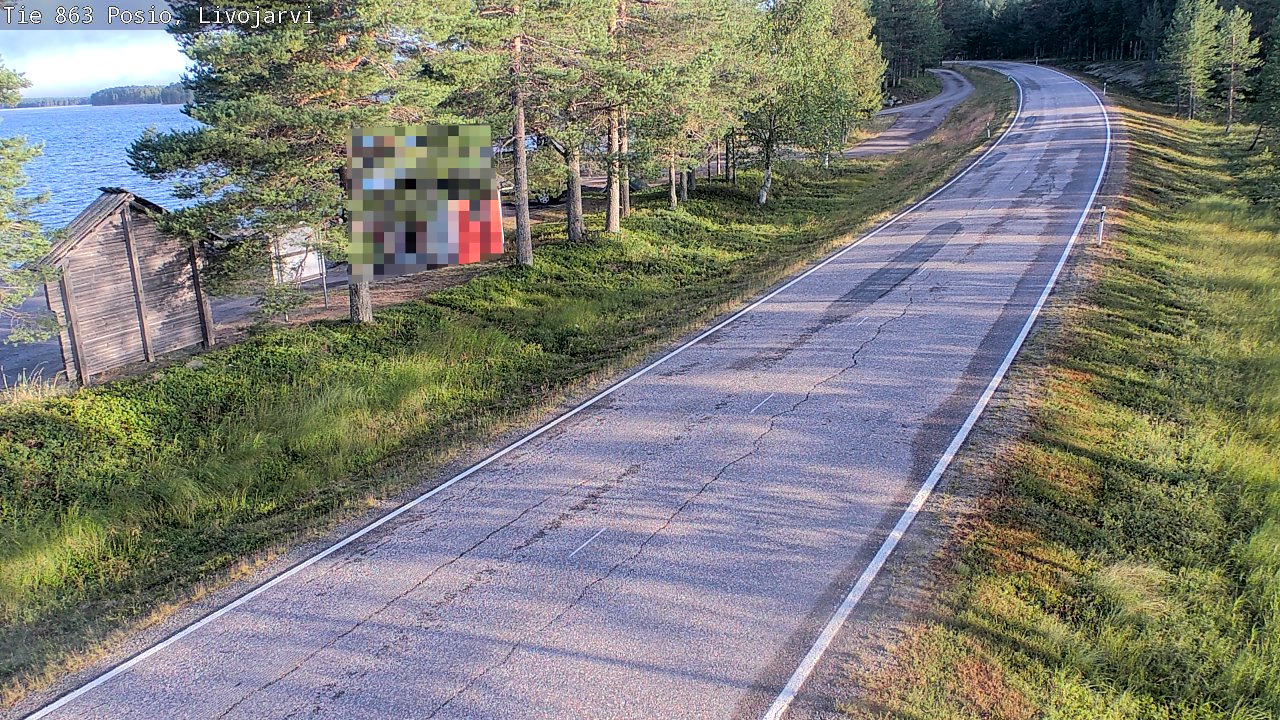 Weather Camera Image Road 863 Livojärvi, Posio, Lappi