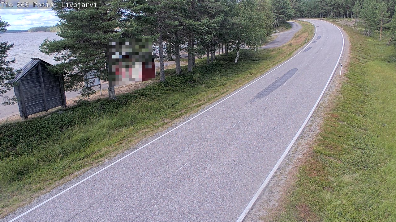Weather Camera Image Road 863 Livojärvi, Posio, Lappi