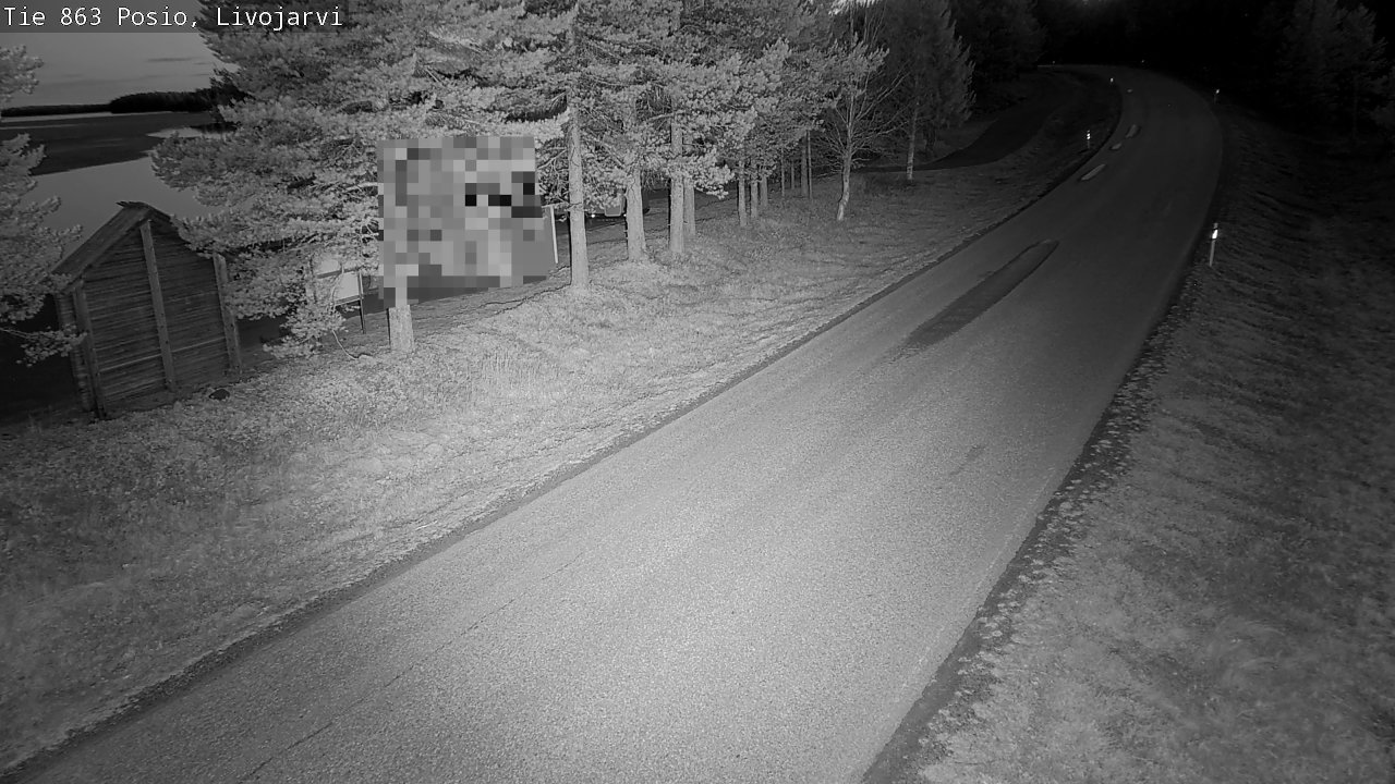 Weather Camera Image Road 863 Livojärvi, Posio, Lappi