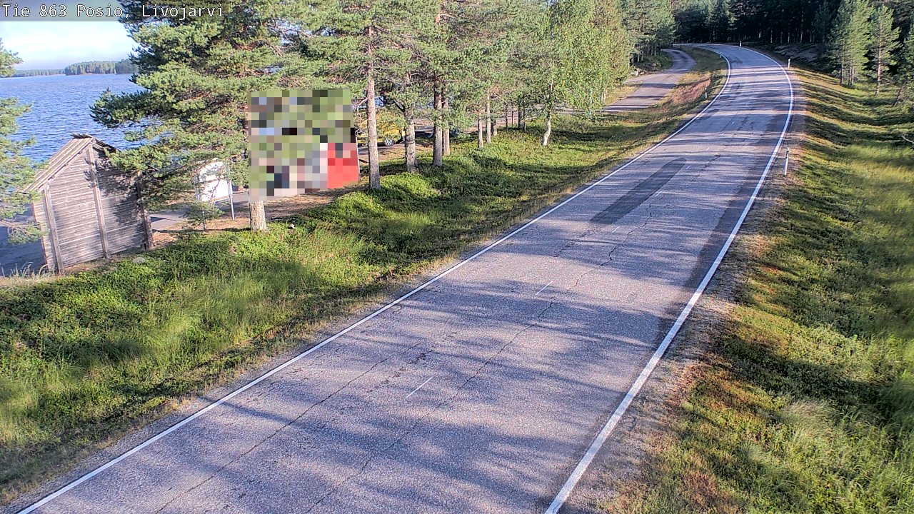 Weather Camera Image Road 863 Livojärvi, Posio, Lappi
