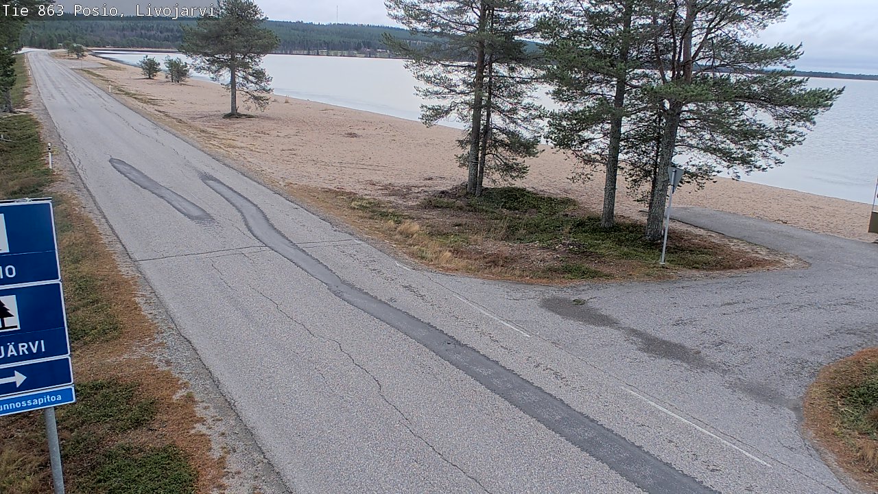 Kelikamerat Kuva Tie 863 Livojärvi, Posio, Lappi