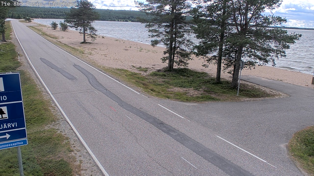 Kelikamerat Kuva Tie 863 Livojärvi, Posio, Lappi