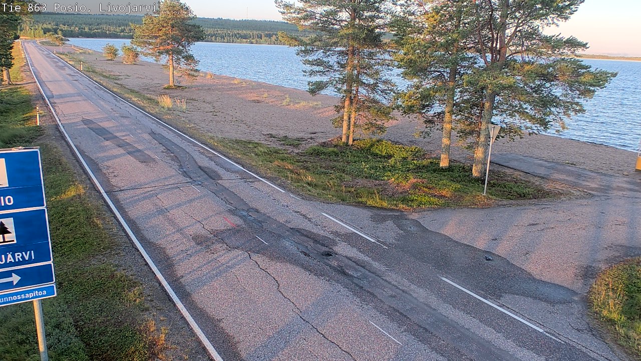 Kelikamerat Kuva Tie 863 Livojärvi, Posio, Lappi
