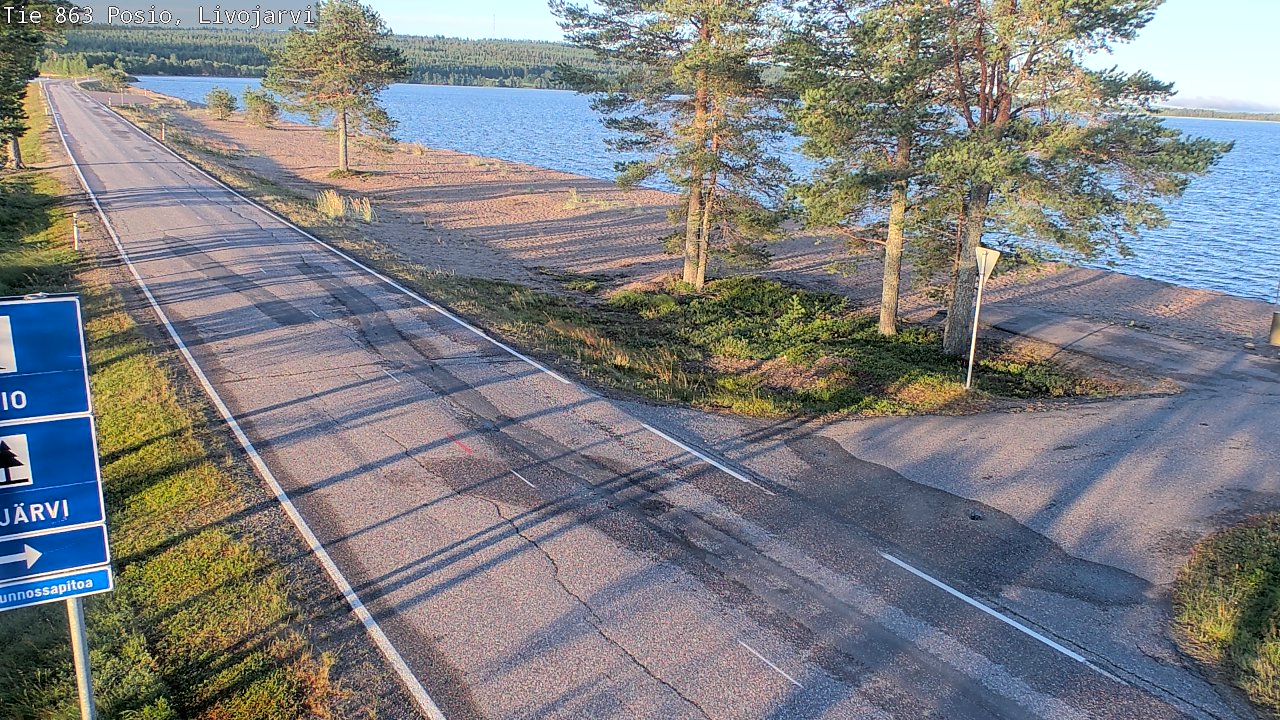 Kelikamerat Kuva Tie 863 Livojärvi, Posio, Lappi