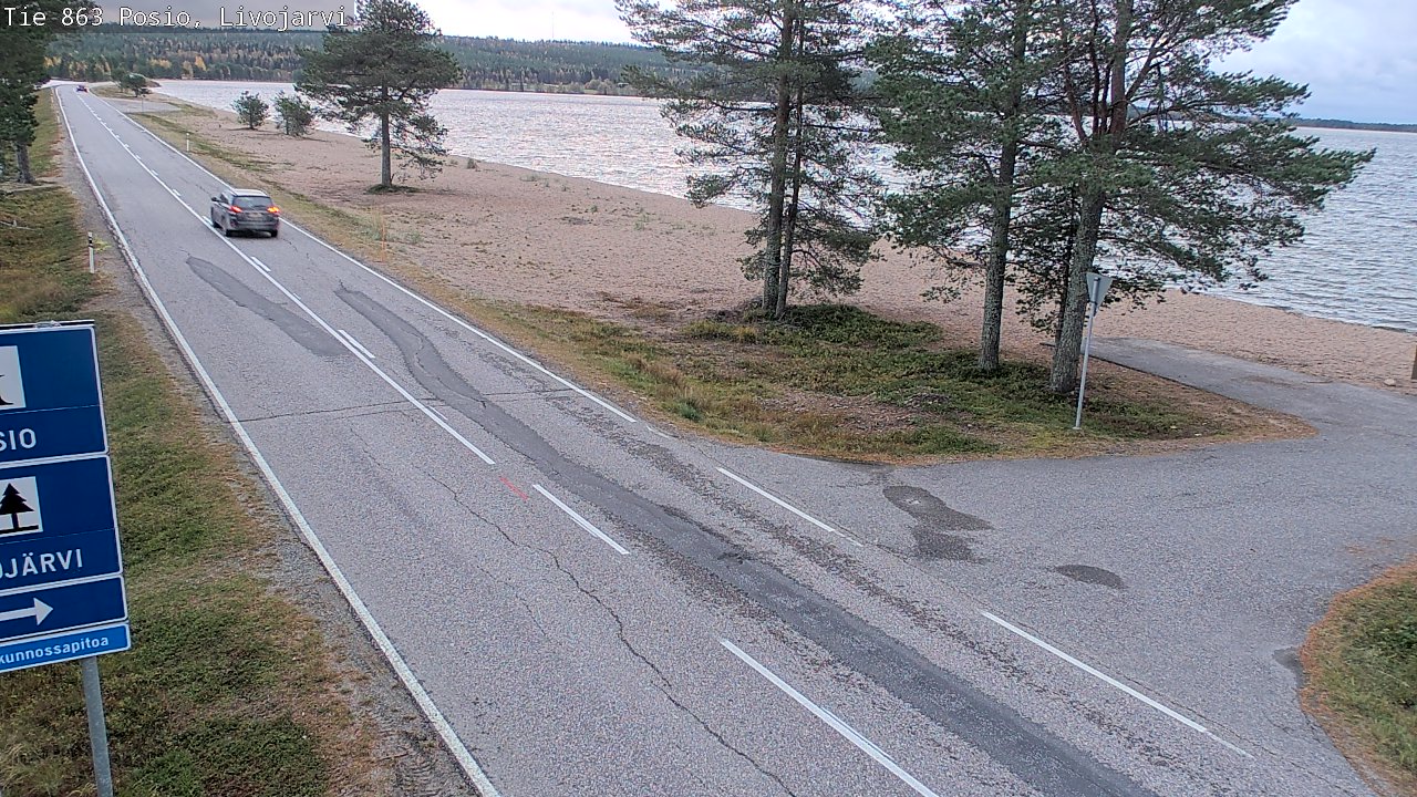 Kelikamerat Kuva Tie 863 Livojärvi, Posio, Lappi