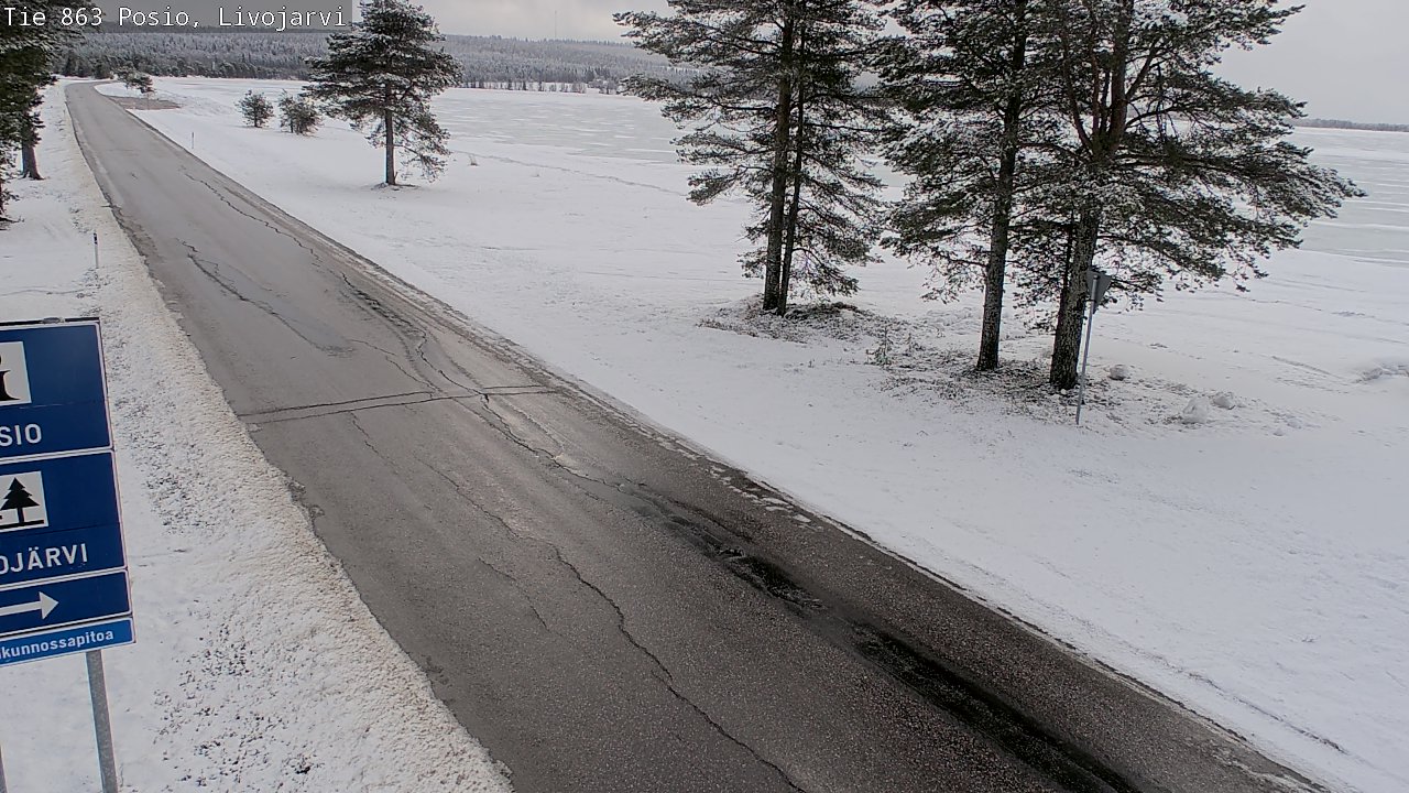 Kelikamerat Kuva Tie 863 Livojärvi, Posio, Lappi