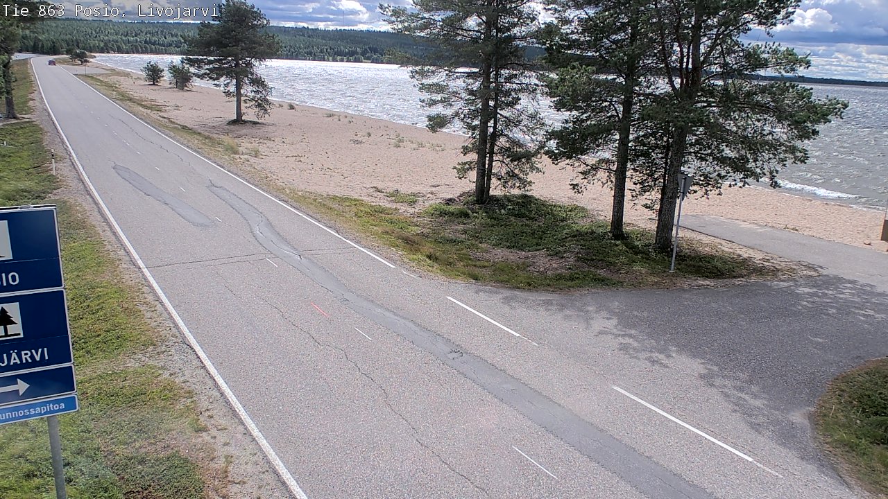 Kelikamerat Kuva Tie 863 Livojärvi, Posio, Lappi