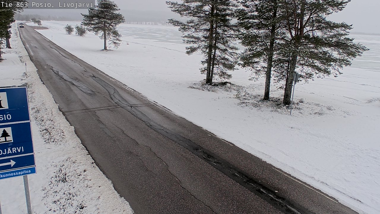 Kelikamerat Kuva Tie 863 Livojärvi, Posio, Lappi