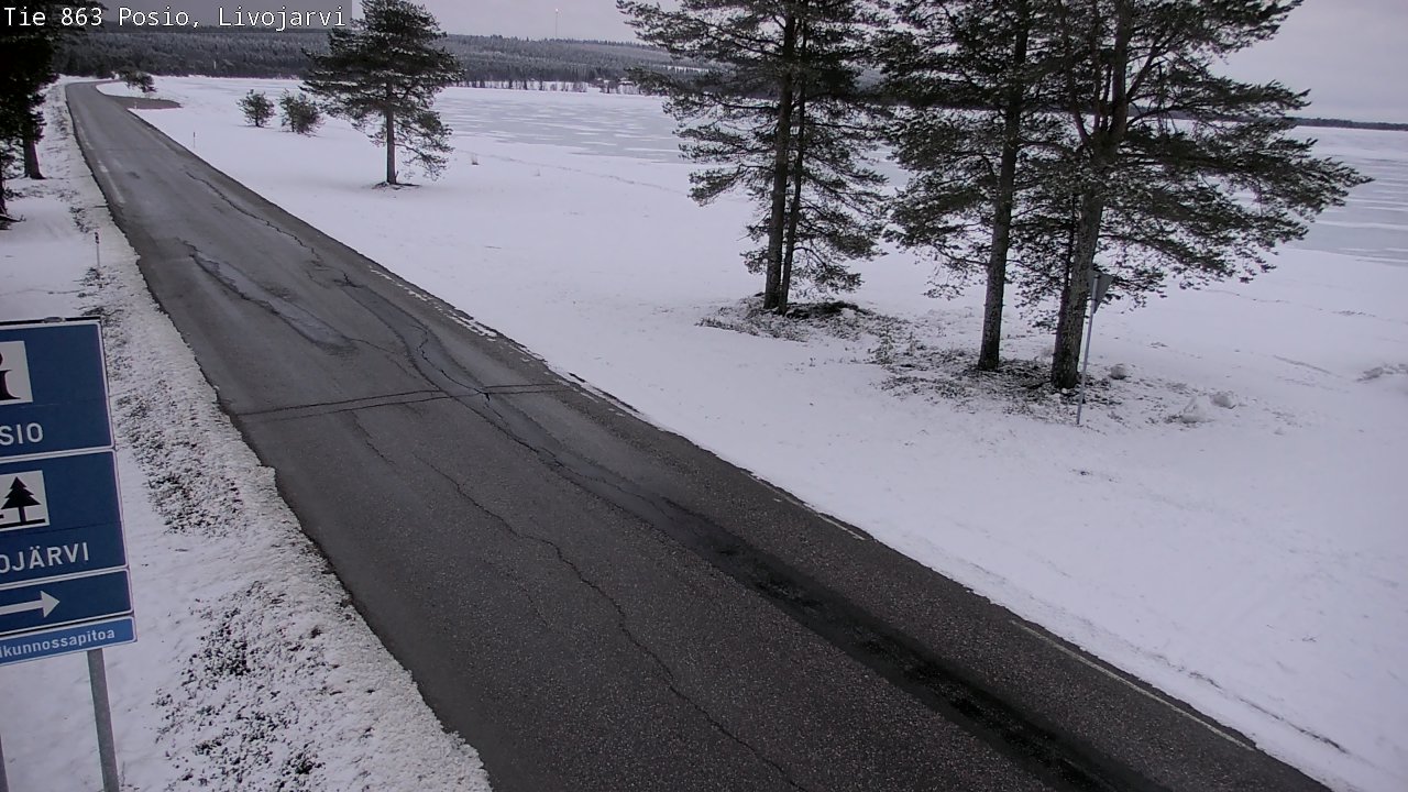 Kelikamerat Kuva Tie 863 Livojärvi, Posio, Lappi