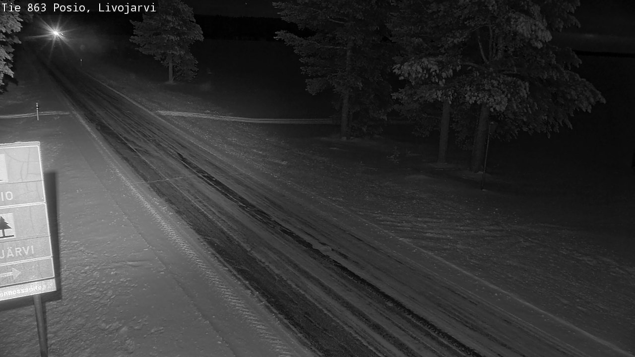 Weather Camera Image Road 863 Livojärvi, Posio, Lappi