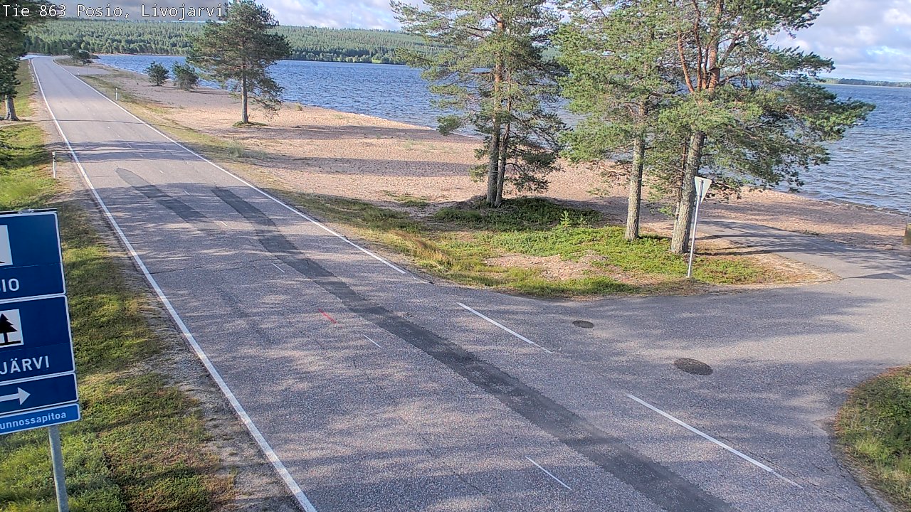 Kelikamerat Kuva Tie 863 Livojärvi, Posio, Lappi