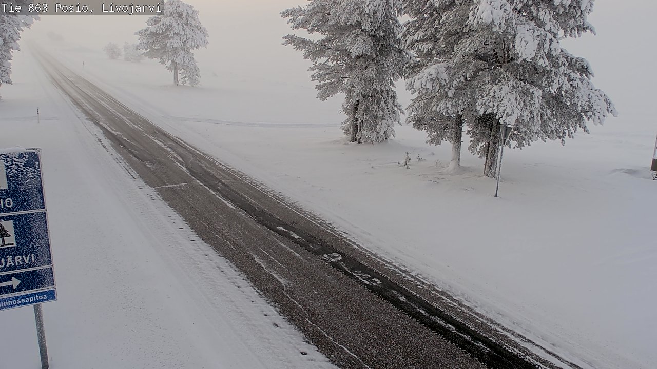 Kelikamerat Kuva Tie 863 Livojärvi, Posio, Lappi