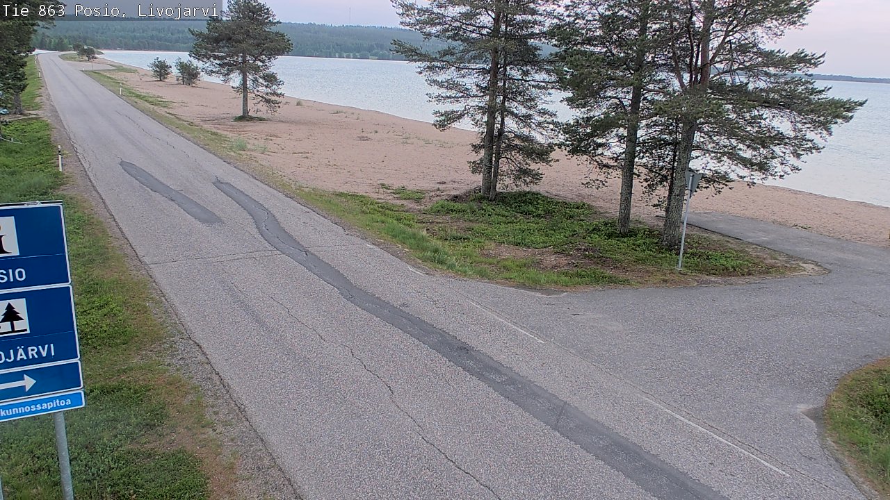 Kelikamerat Kuva Tie 863 Livojärvi, Posio, Lappi