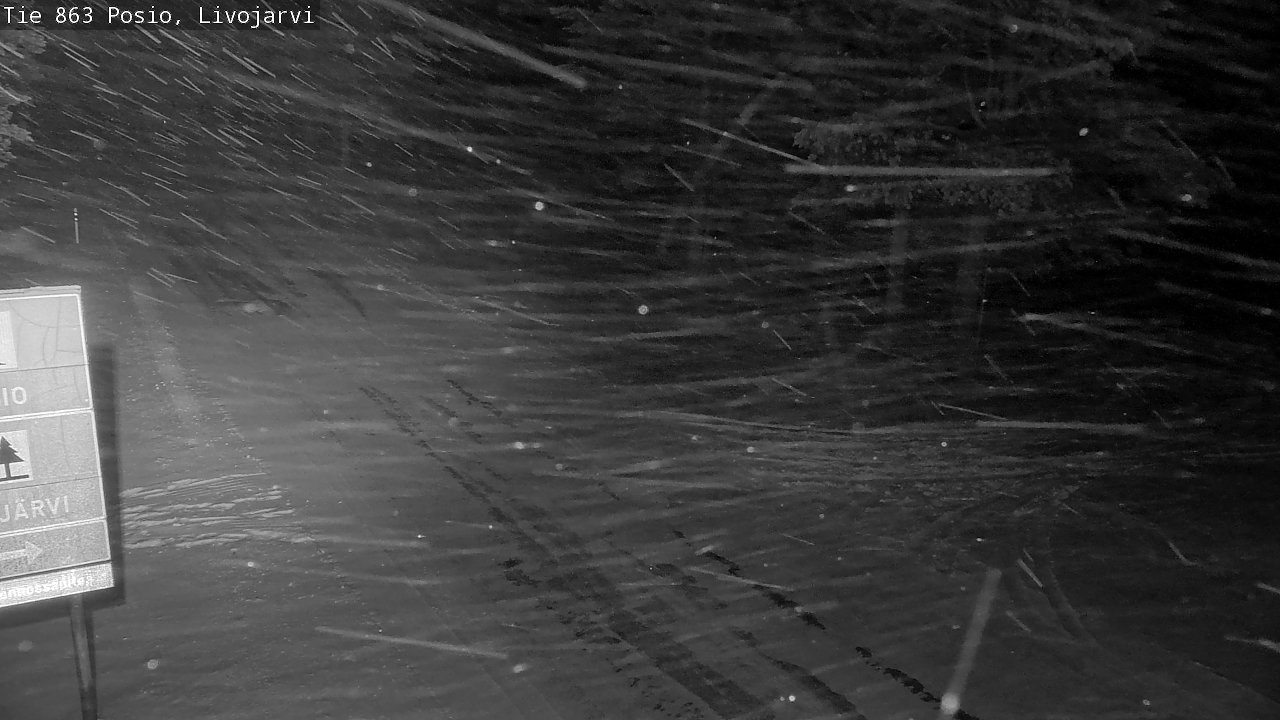 Weather Camera Image Road 863 Livojärvi, Posio, Lappi