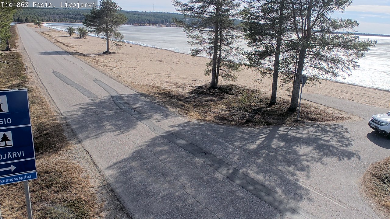 Weather Camera Image Väg 863 Livojärvi, Posio, Lappi