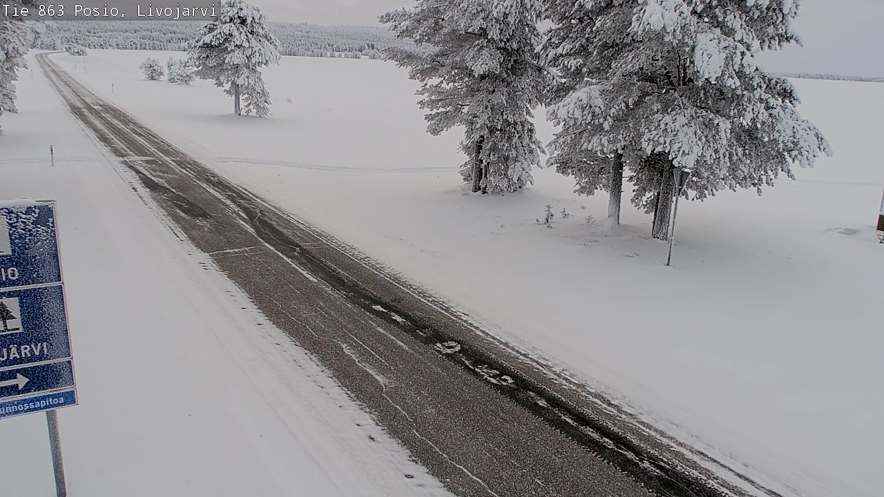 Kelikamerat Kuva Tie 863 Livojärvi, Posio, Lappi