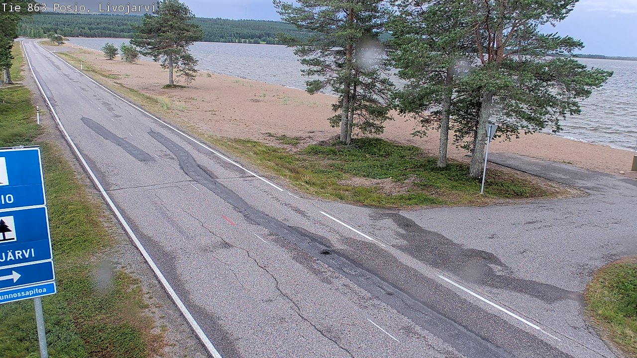 Kelikamerat Kuva Tie 863 Livojärvi, Posio, Lappi