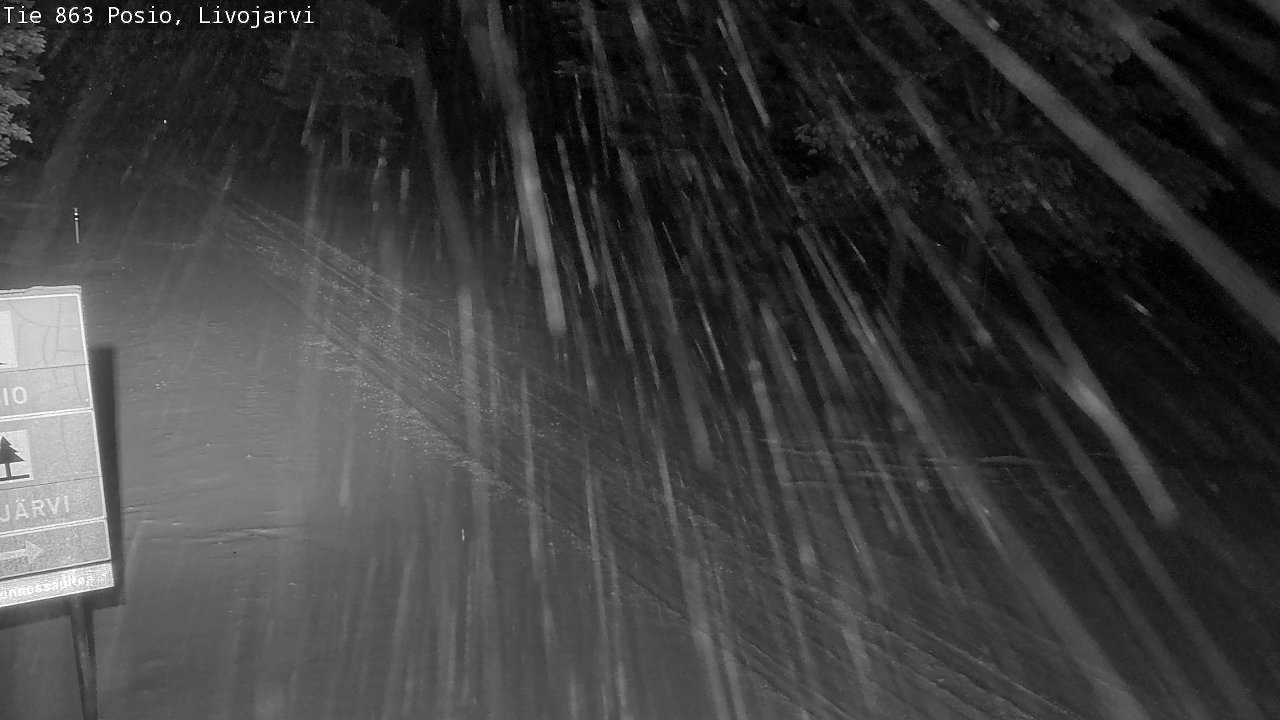 Weather Camera Image Road 863 Livojärvi, Posio, Lappi