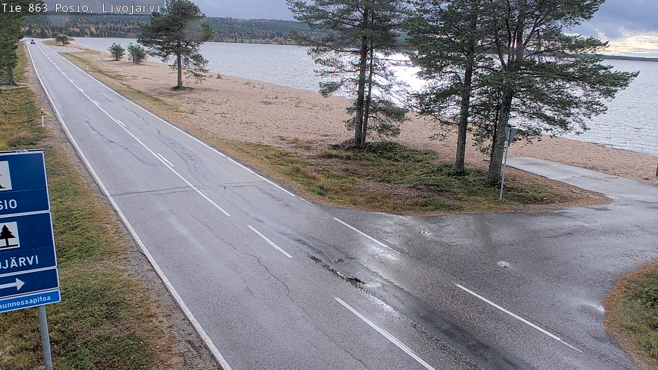Kelikamerat Kuva Tie 863 Livojärvi, Posio, Lappi