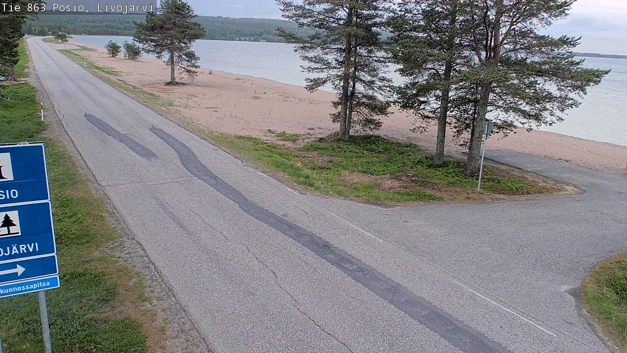 Kelikamerat Kuva Tie 863 Livojärvi, Posio, Lappi
