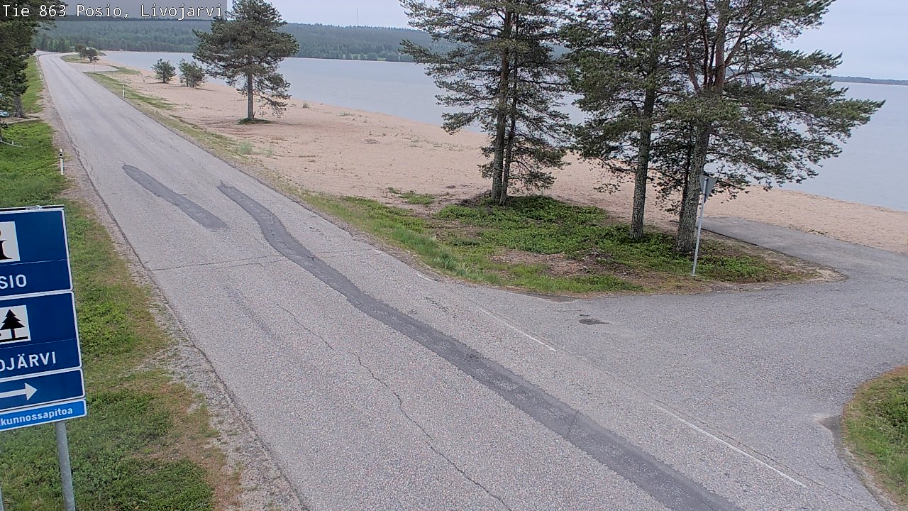 Kelikamerat Kuva Tie 863 Livojärvi, Posio, Lappi