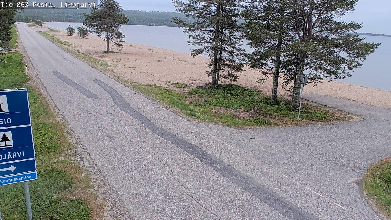 Kelikamerat Kuva Tie 863 Livojärvi, Posio, Lappi