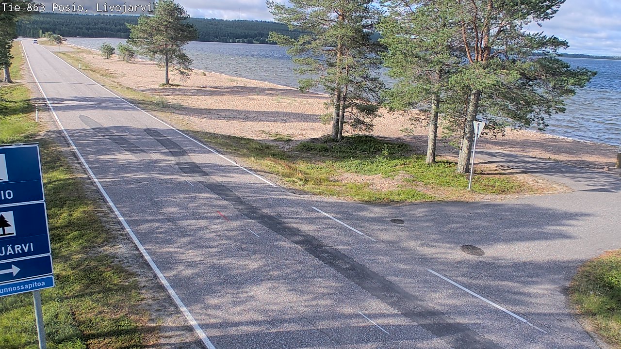 Kelikamerat Kuva Tie 863 Livojärvi, Posio, Lappi