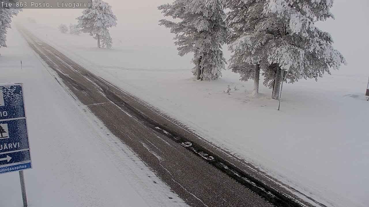 Kelikamerat Kuva Tie 863 Livojärvi, Posio, Lappi