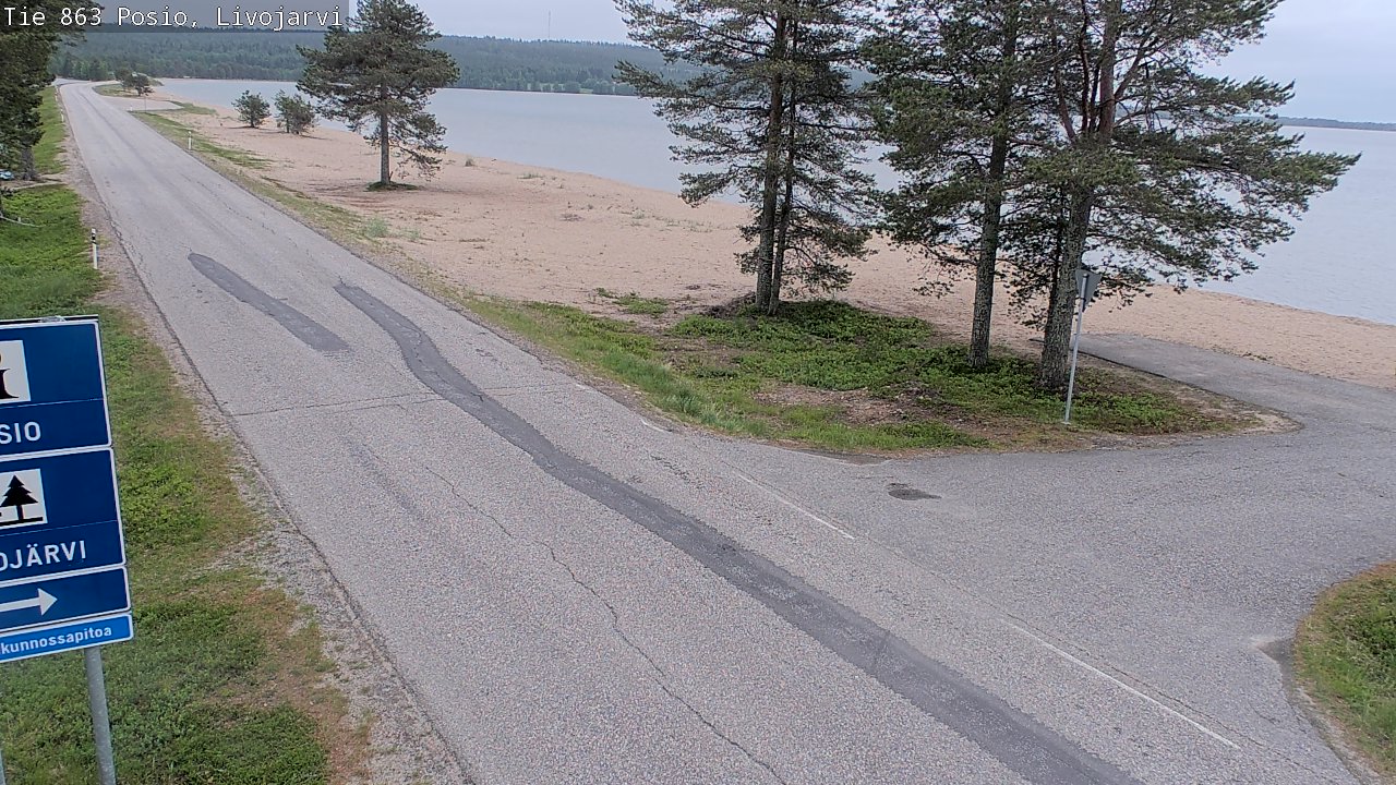 Kelikamerat Kuva Tie 863 Livojärvi, Posio, Lappi