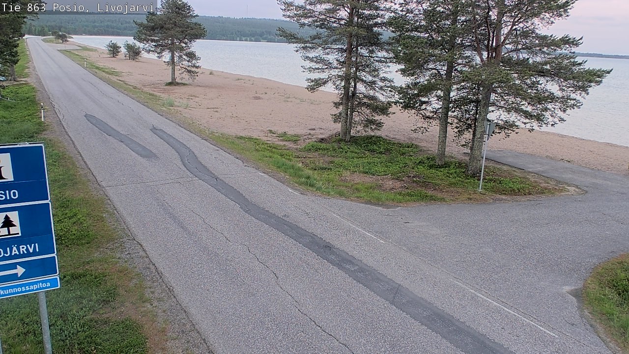 Kelikamerat Kuva Tie 863 Livojärvi, Posio, Lappi