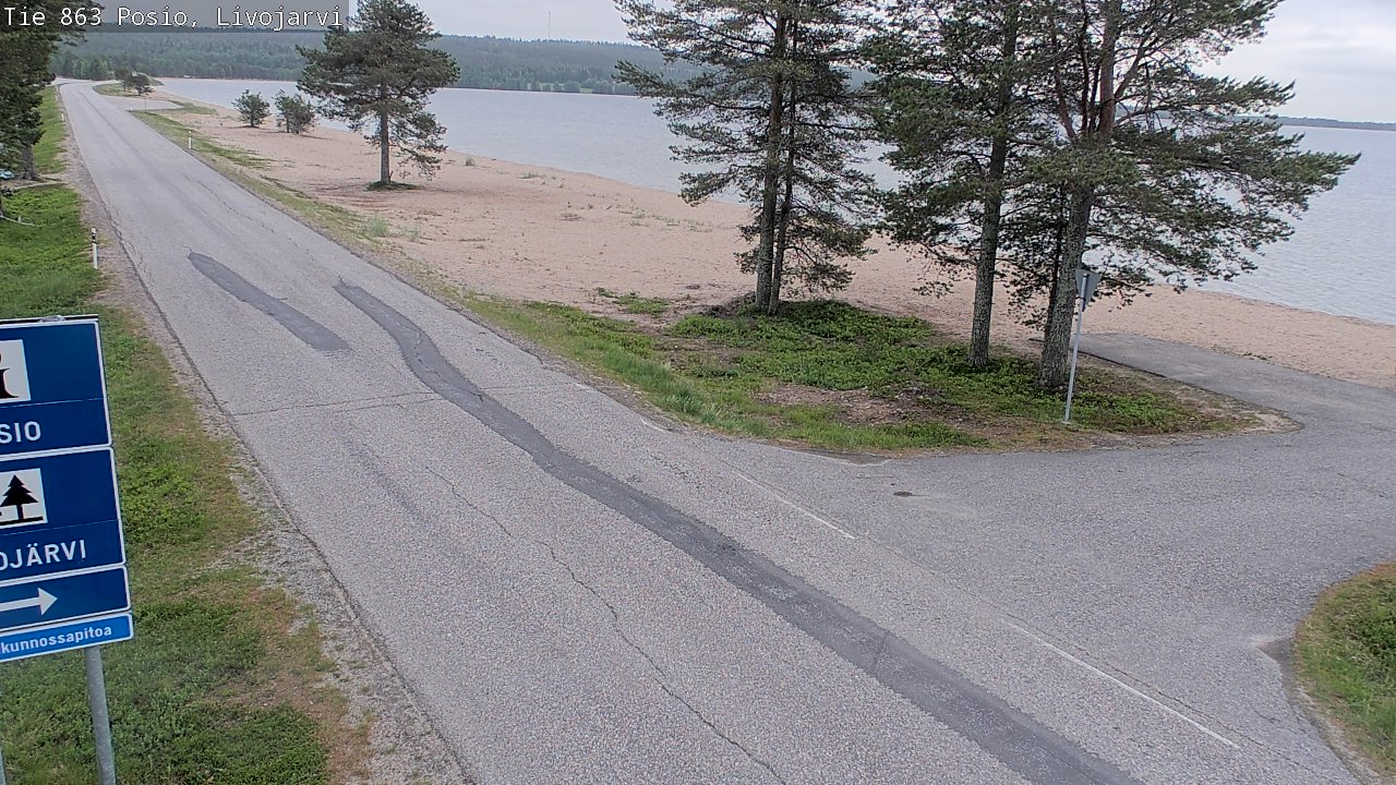 Kelikamerat Kuva Tie 863 Livojärvi, Posio, Lappi