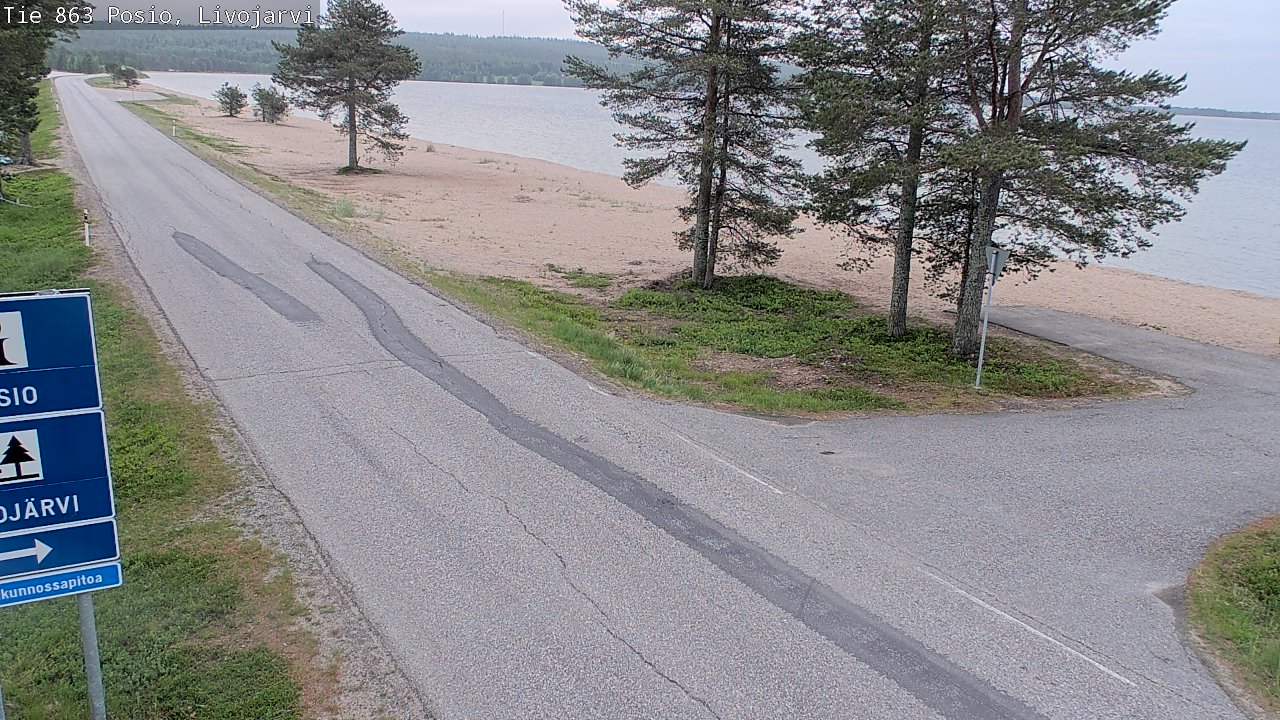 Kelikamerat Kuva Tie 863 Livojärvi, Posio, Lappi