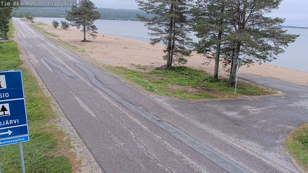 Kelikamerat Kuva Tie 863 Livojärvi, Posio, Lappi