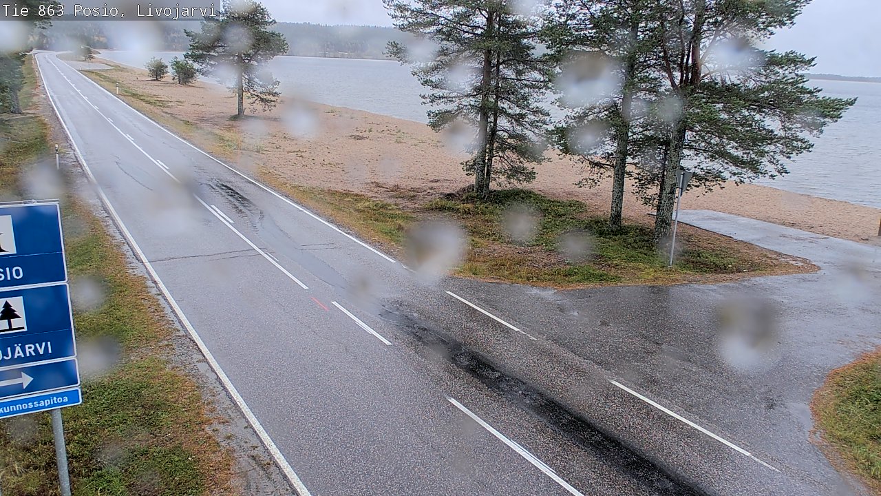 Weather Camera Image Road 863 Livojärvi, Posio, Lappi