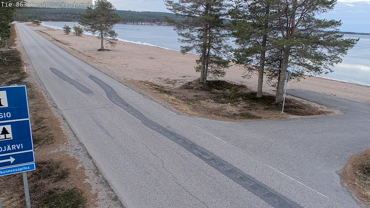 Kelikamerat Kuva Tie 863 Livojärvi, Posio, Lappi