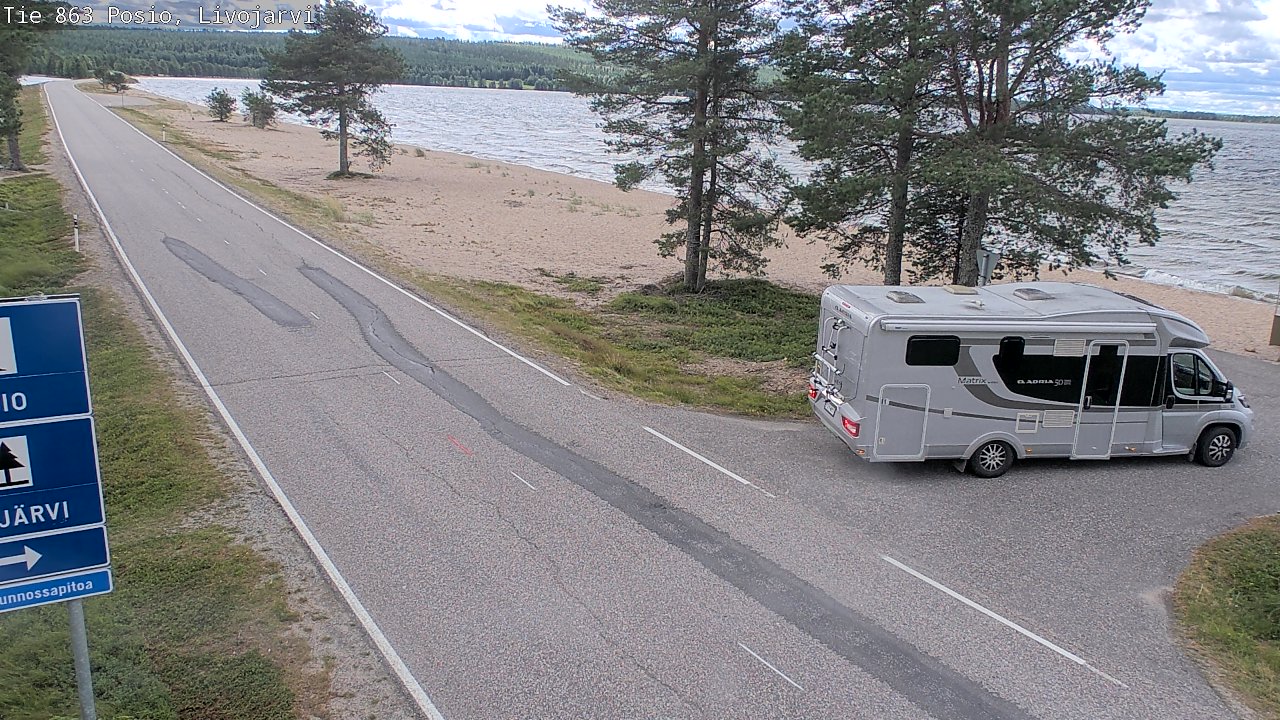 Kelikamerat Kuva Tie 863 Livojärvi, Posio, Lappi