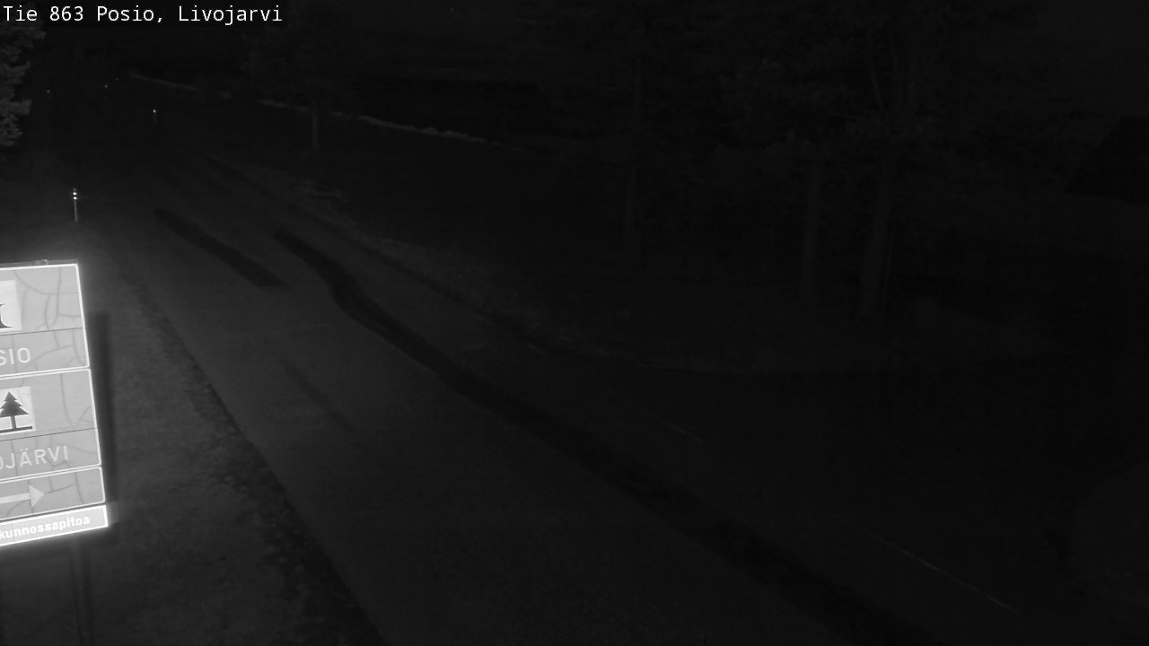 Weather Camera Image Väg 863 Livojärvi, Posio, Lappi