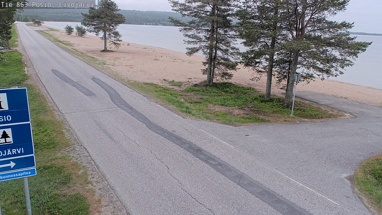 Kelikamerat Kuva Tie 863 Livojärvi, Posio, Lappi