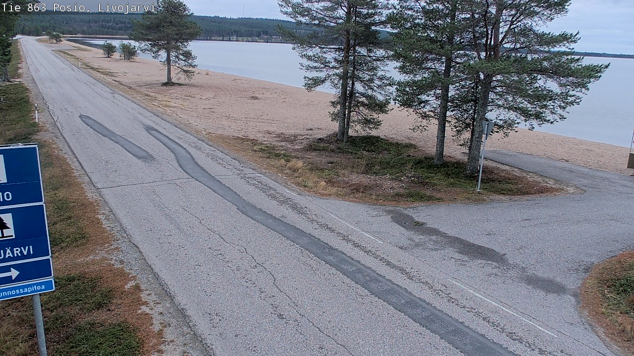 Kelikamerat Kuva Tie 863 Livojärvi, Posio, Lappi