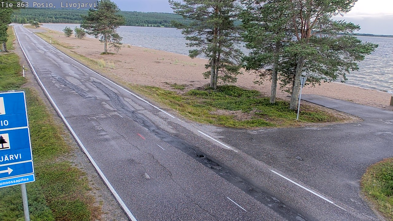 Kelikamerat Kuva Tie 863 Livojärvi, Posio, Lappi