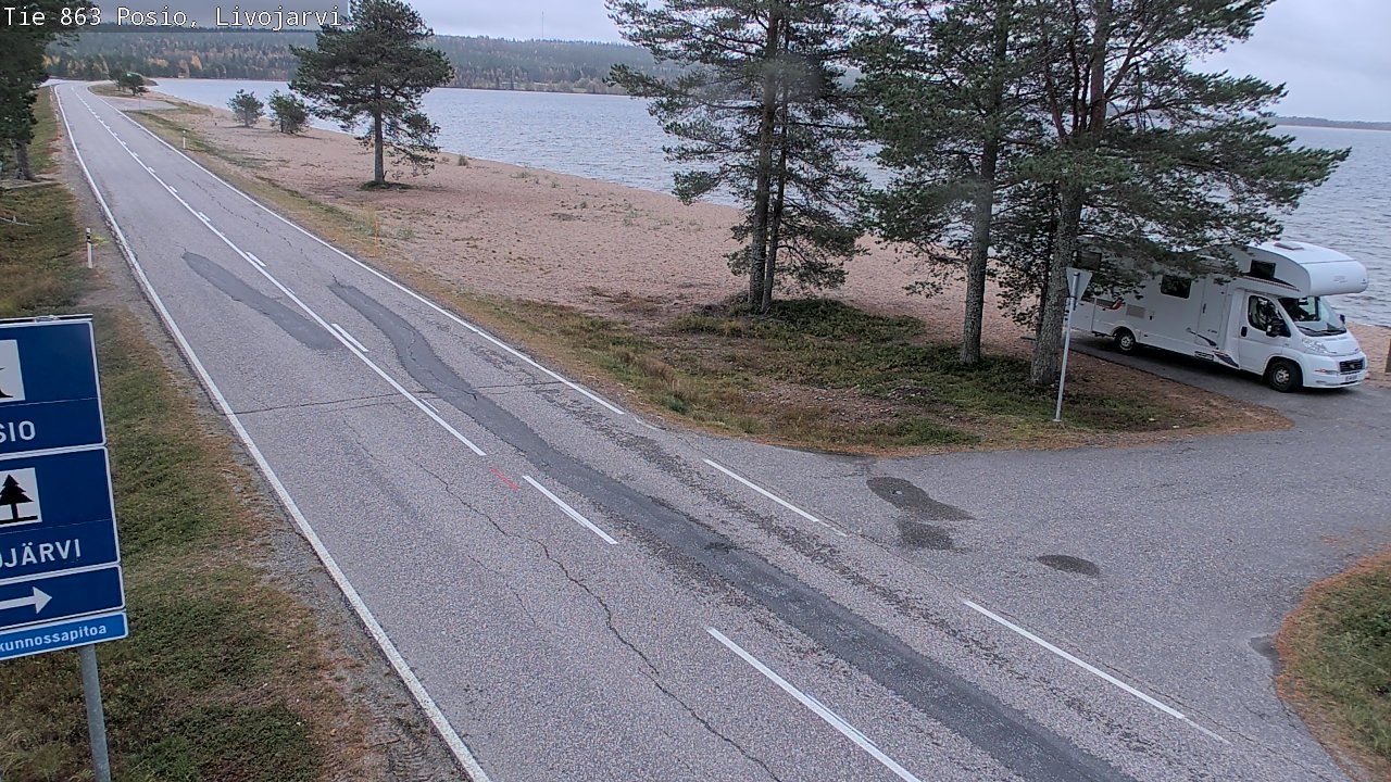 Kelikamerat Kuva Tie 863 Livojärvi, Posio, Lappi