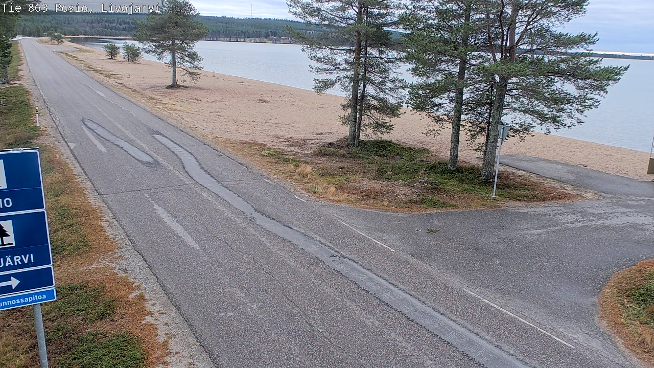 Kelikamerat Kuva Tie 863 Livojärvi, Posio, Lappi