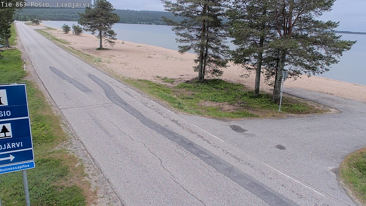 Kelikamerat Kuva Tie 863 Livojärvi, Posio, Lappi