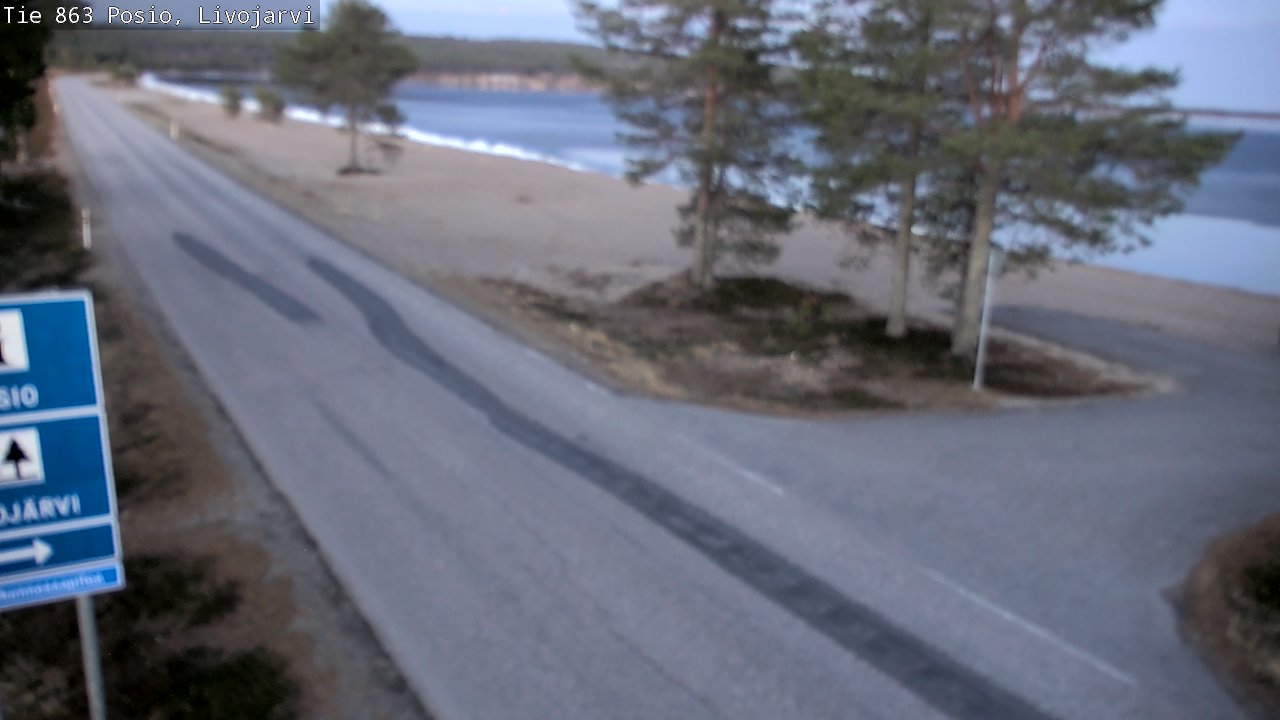 Weather Camera Image Väg 863 Livojärvi, Posio, Lappi
