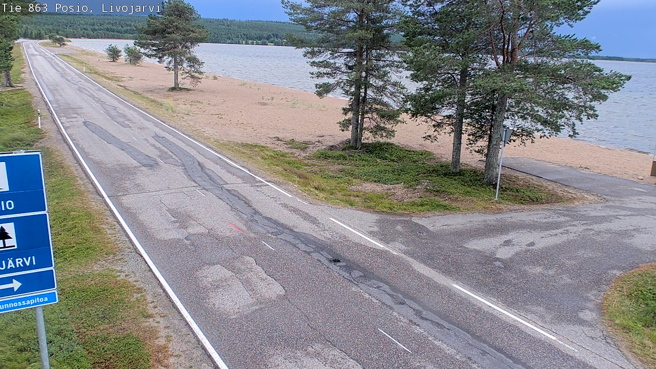 Kelikamerat Kuva Tie 863 Livojärvi, Posio, Lappi