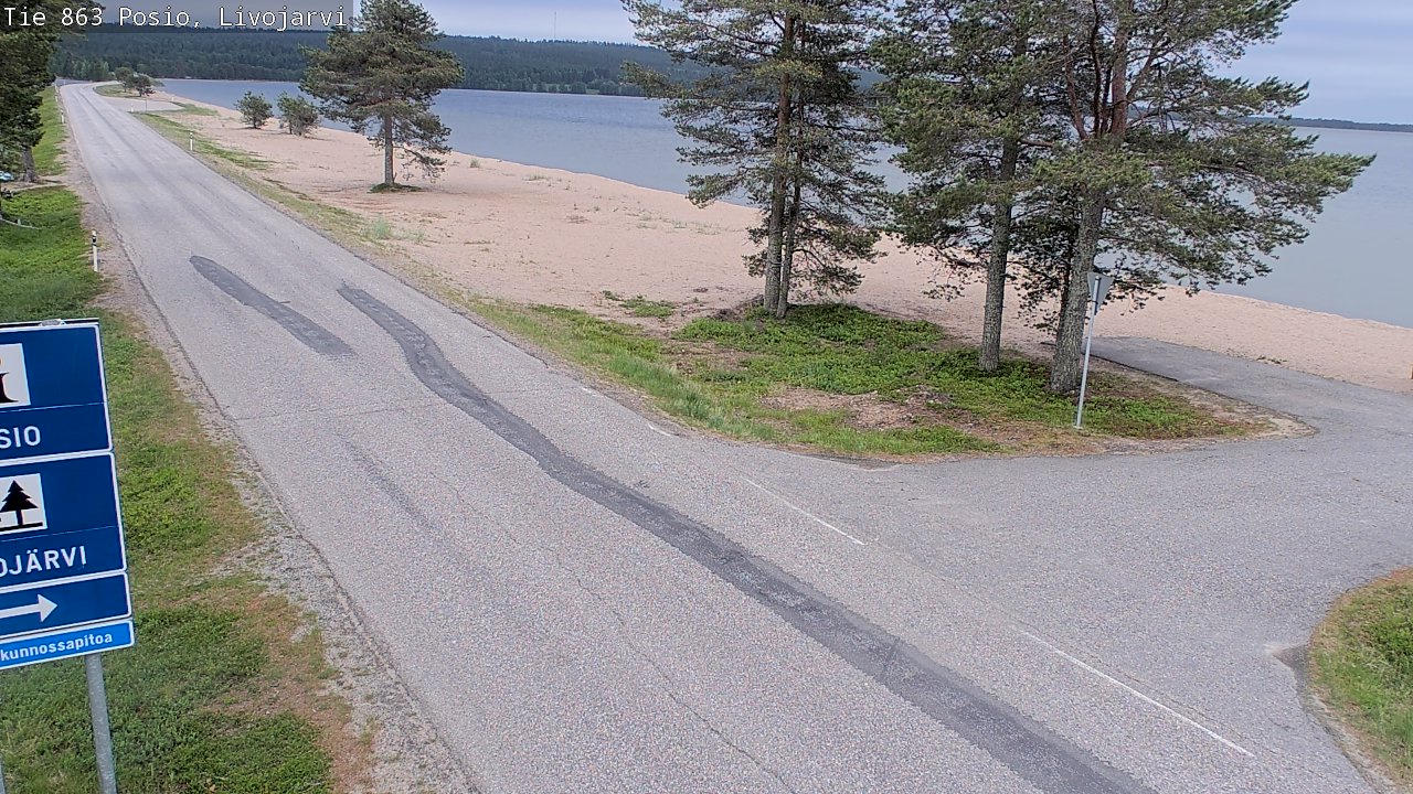 Kelikamerat Kuva Tie 863 Livojärvi, Posio, Lappi