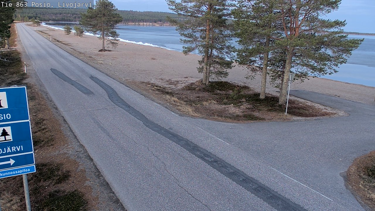 Weather Camera Image Road 863 Livojärvi, Posio, Lappi